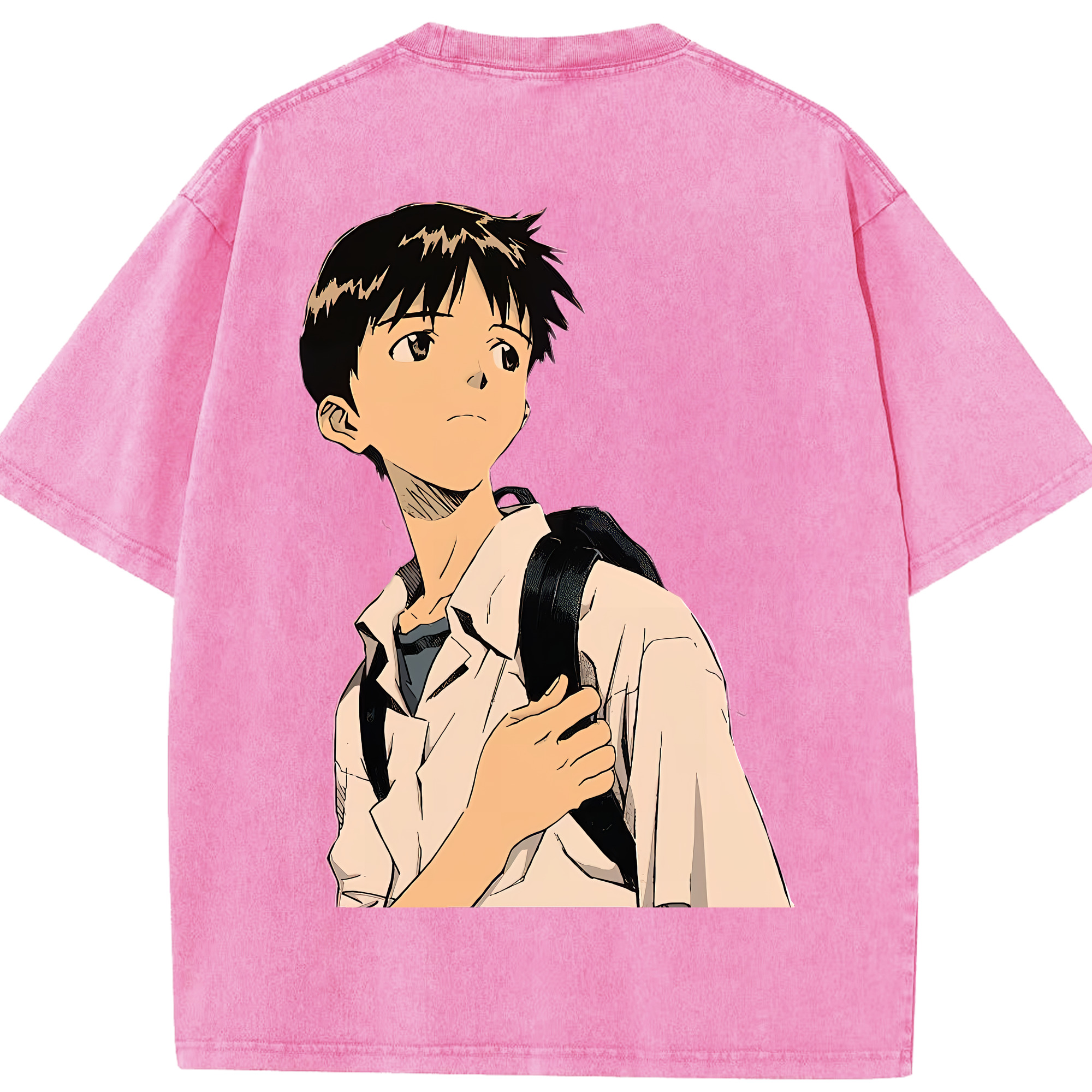 （画像用） EVA 新世紀エヴァンゲリオン 綿100% ヴィンテージ風 半袖Tシャツ（背面プリント）